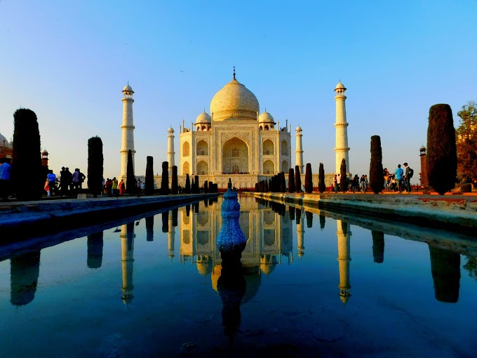 When Sun Kisses The Monument Of Love : TajMahal 