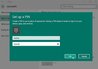 Cara Menambahkan PIN pada User Account Windows 10