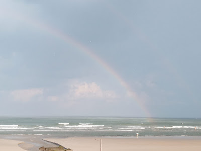 Rainbow over Atlantic Ocean in North Wildwood