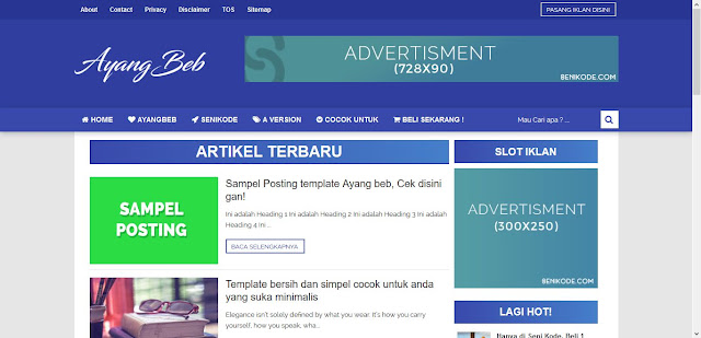 AyangBeb Awesome Blogger Template