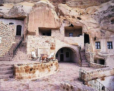 Stone cave house