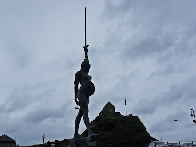 Ilfracombe harbour showing Verity