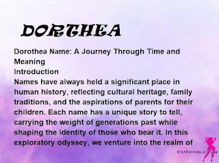 meaning of the name "DORTHEA"