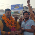 रायबरेली प्रतापगढ़ जाते समय बछरावा चौराहे पर भारतीय जनता पार्टी प्रवक्ता राकेश त्रिपाठी का भाजपा कार्यकर्ताओं ने किया जोरदार स्वागत