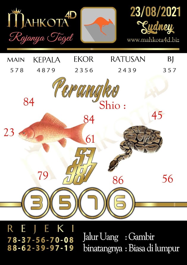 Syair Prediksi Togel Sydney - SDY Senin, 23 - Agustus - 2021