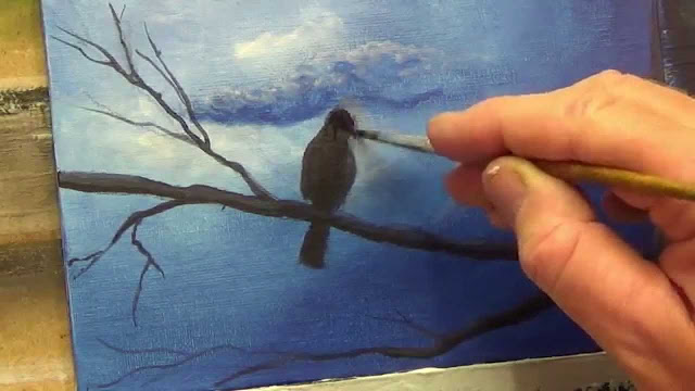 Painting Birds In Acrylic