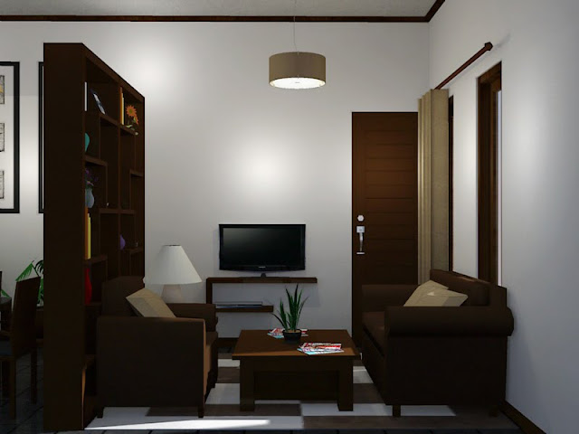 Contoh desain ruang tamu minimalis ukuran 2x3