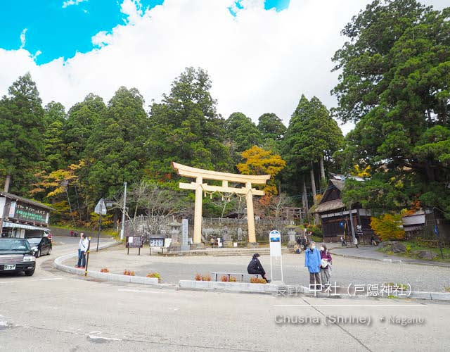 [秋の戸隠神社] 中社の紅葉がキレイ！