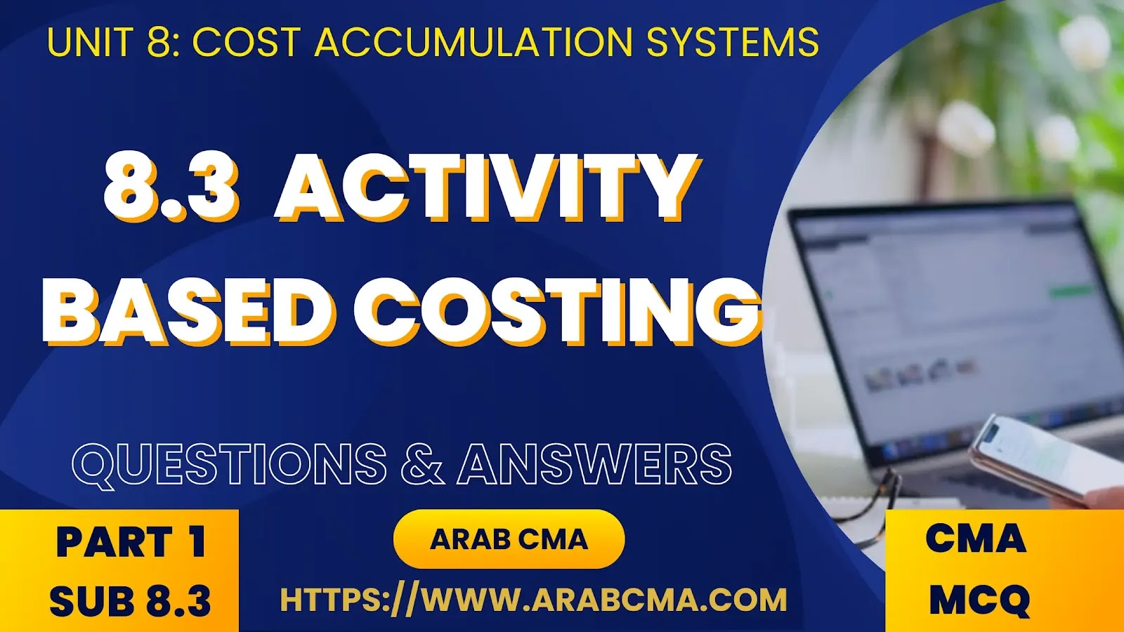 CMA PART 1 MCQ , subunit 8.3 Activity Based Costing