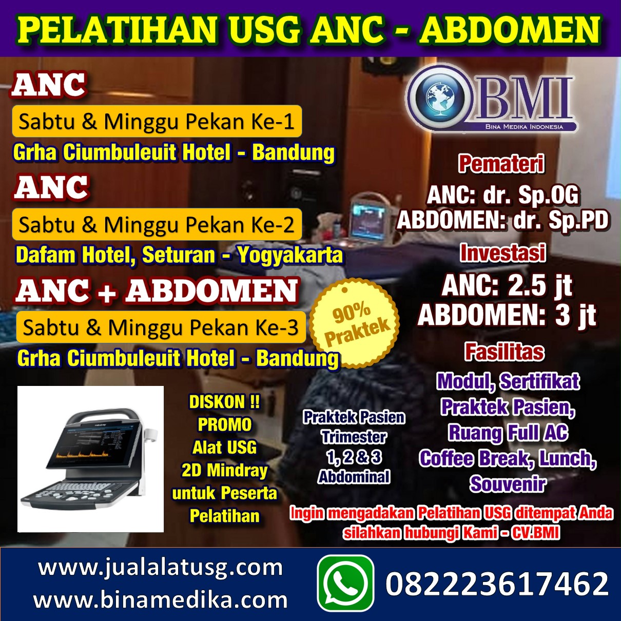 jadwal pelatihan USG