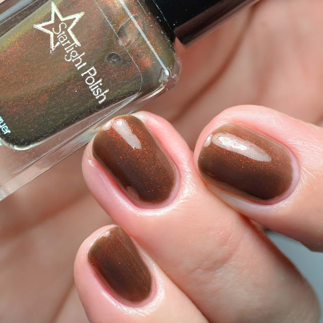 green brown unicorn pee nail polish