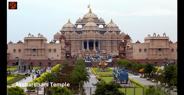 Modern Hindu temple with intricate carvings