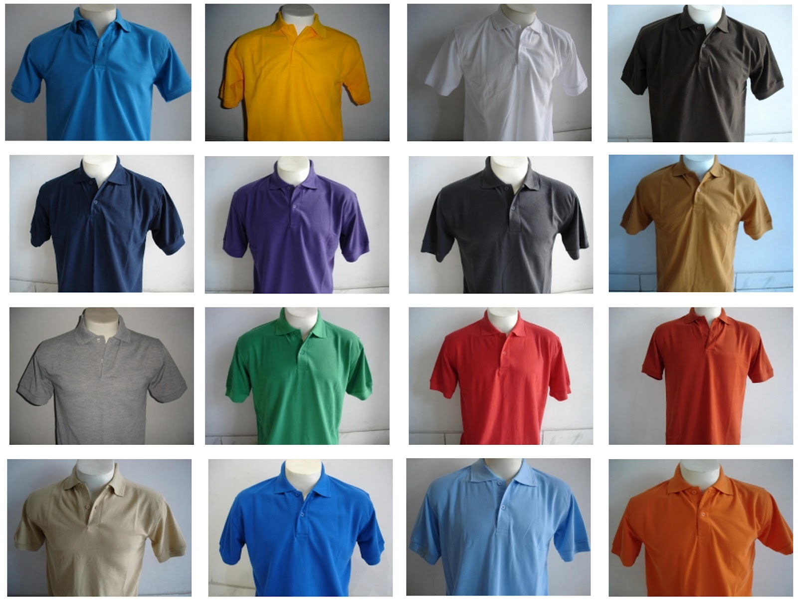 MiShion Berbagai Macam Warna Polo Shirt Polos 