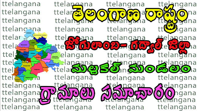 జోగులాంబ గద్వాల్ జిల్లా మల్దకల్ మండలం గ్రామాల జాబితా