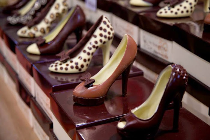 scarpe di cioccolata