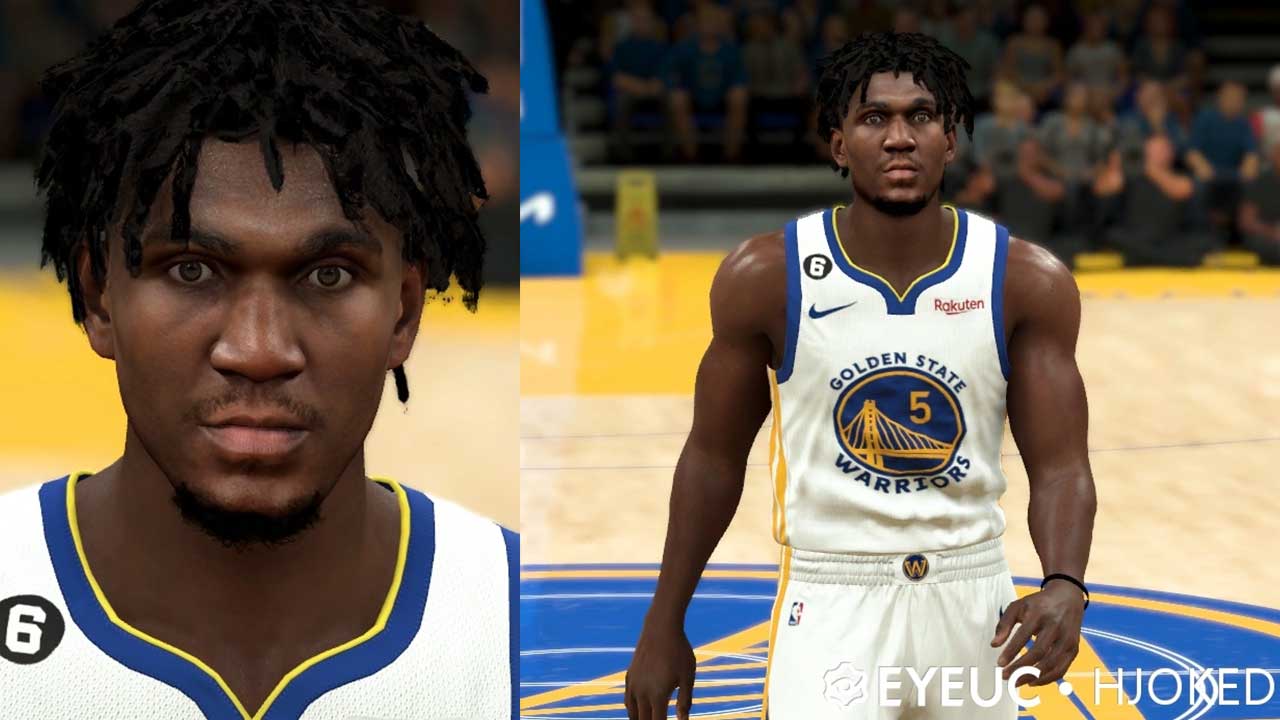 NBA 2K23 Kevon Looney Cyberface & Current Hairstyle