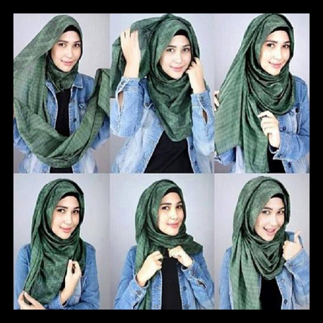Gambar Cara Berhijab Sederhana  Hijab Simple - Gambar 