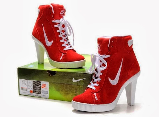 Nike High Heels In Red Color