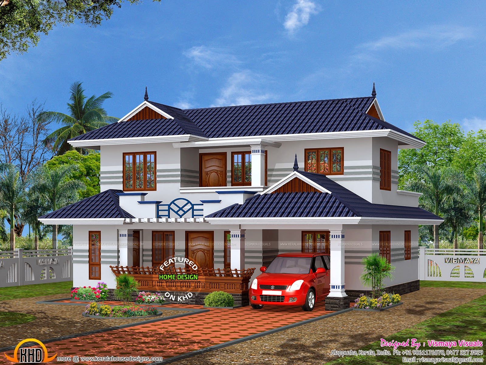 Typical Kerala house plan - Kerala home design and floor plans