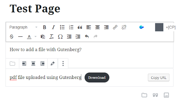 Gutenberg - upload file
