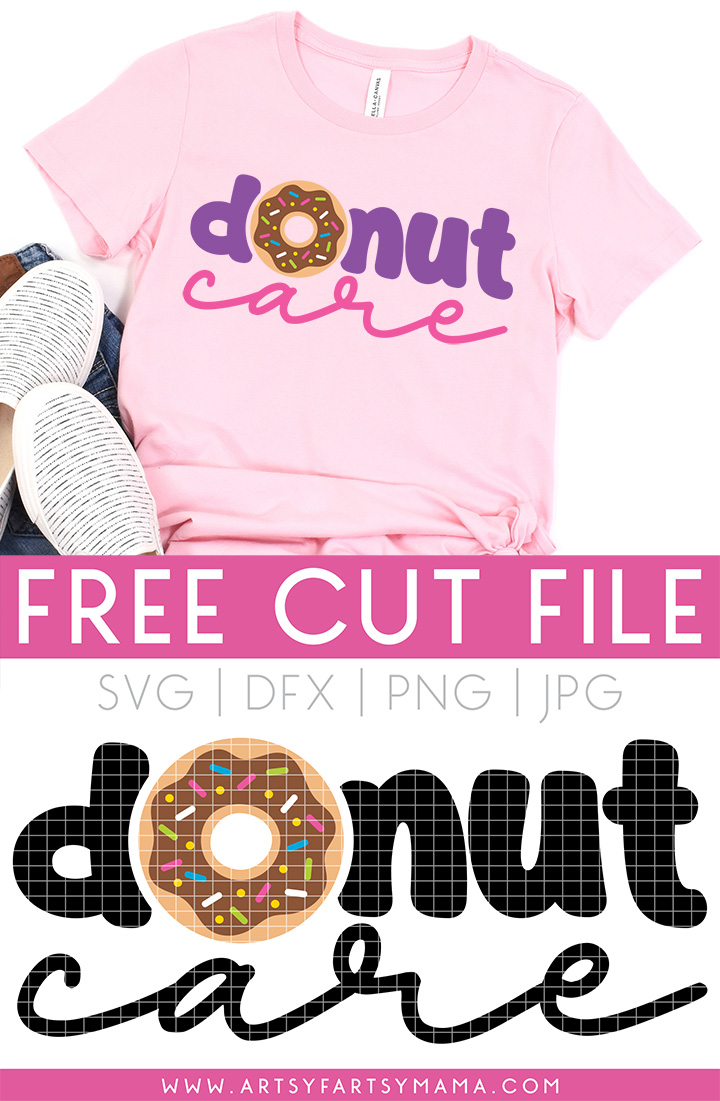 Free "Donut Care" SVG Cut File