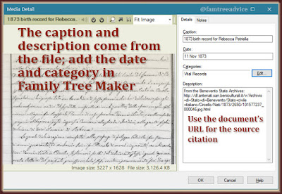 Not only do the image's facts get pulled into your tree, you can use them to create a source citation.