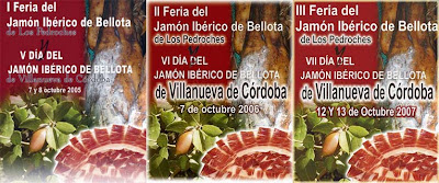 Cartreles de la I, II y III Feria del Jamón