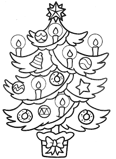 Arbol de Navidad para Colorear, parte 3