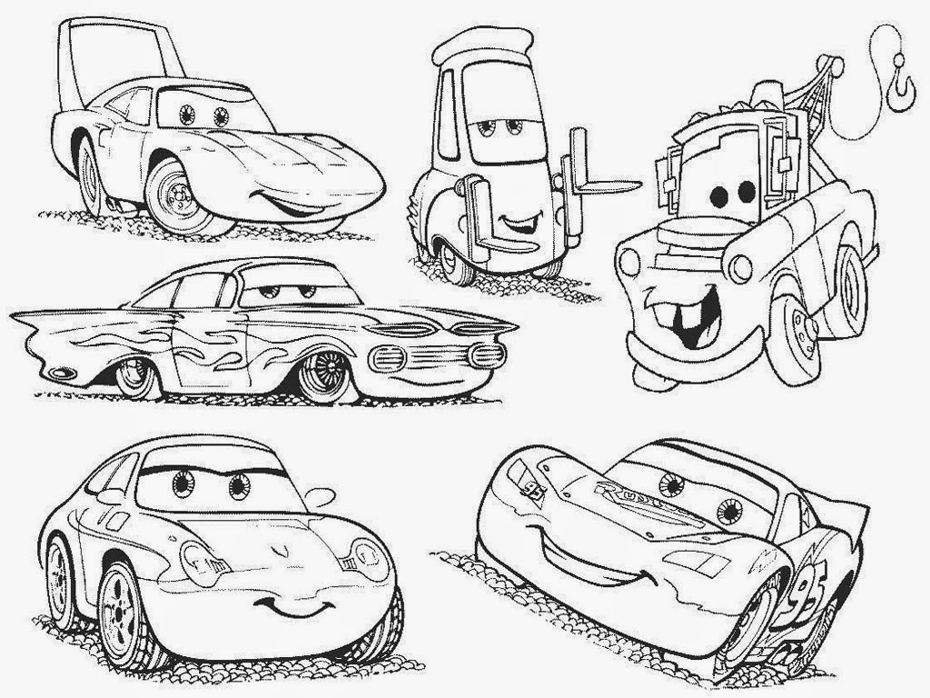 Kumpulan Gambar Mewarnai Film Disney Cars Terbaru Untuk 