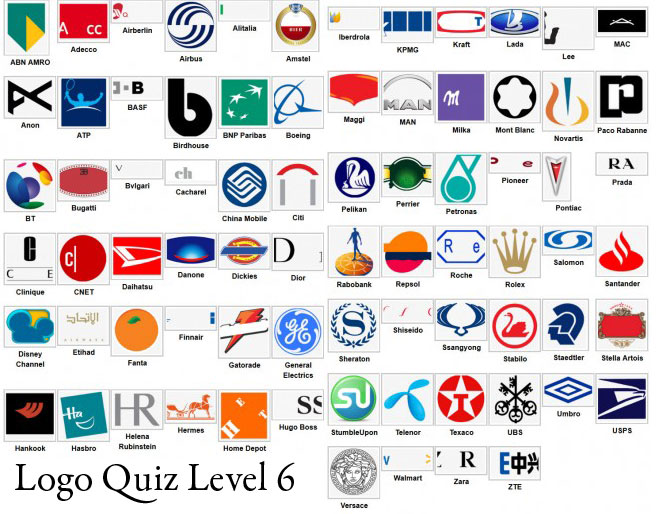 picture quiz logos level 1