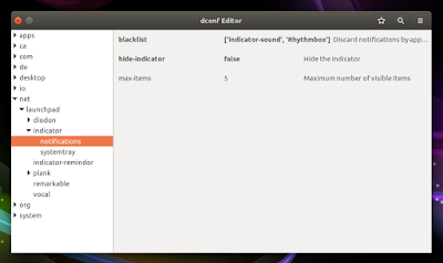 Ubuntu Recent Notifications dconf