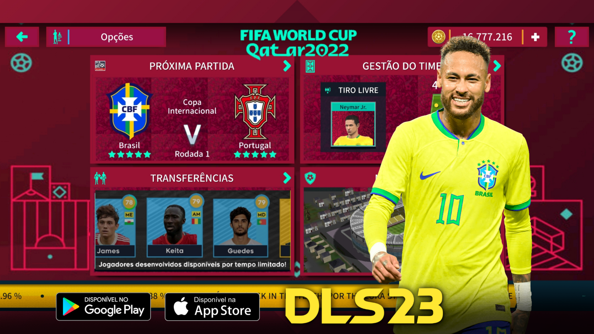 Dream League Soccer 2023 apk mod dinheiro infinito