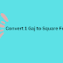 Convert 1 Gaj to Square Feet ( gaj to sq ft )