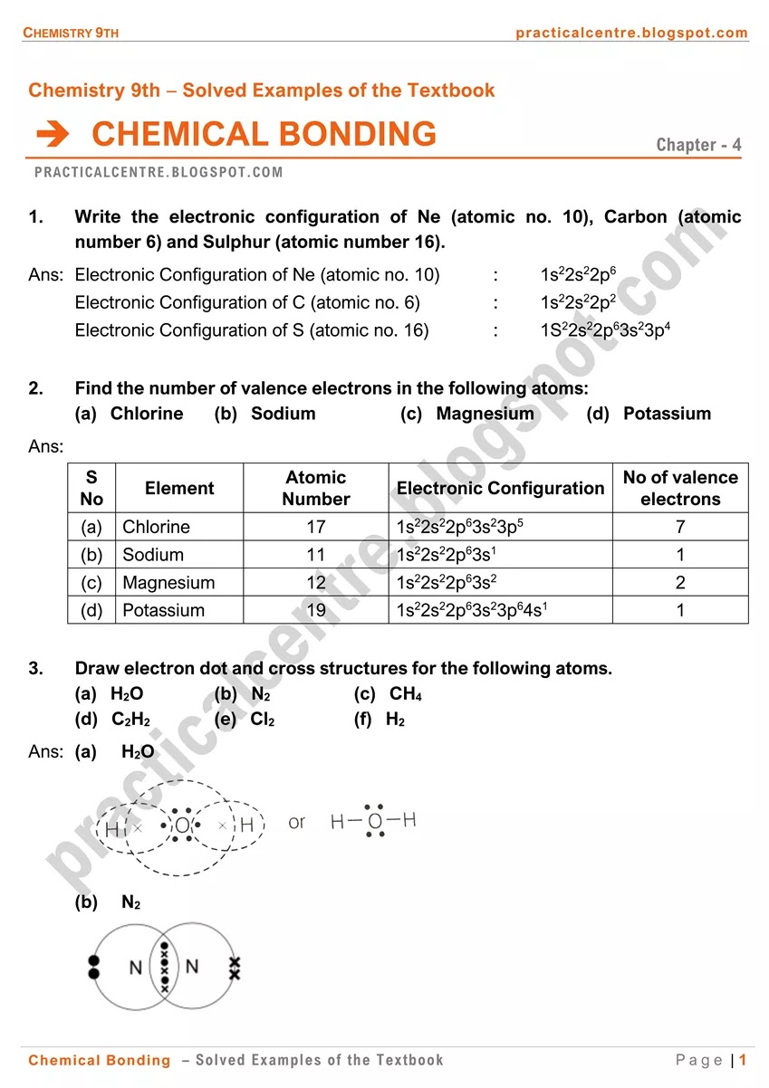 chemical-bonding-solved-examples-of-the-textbook-1