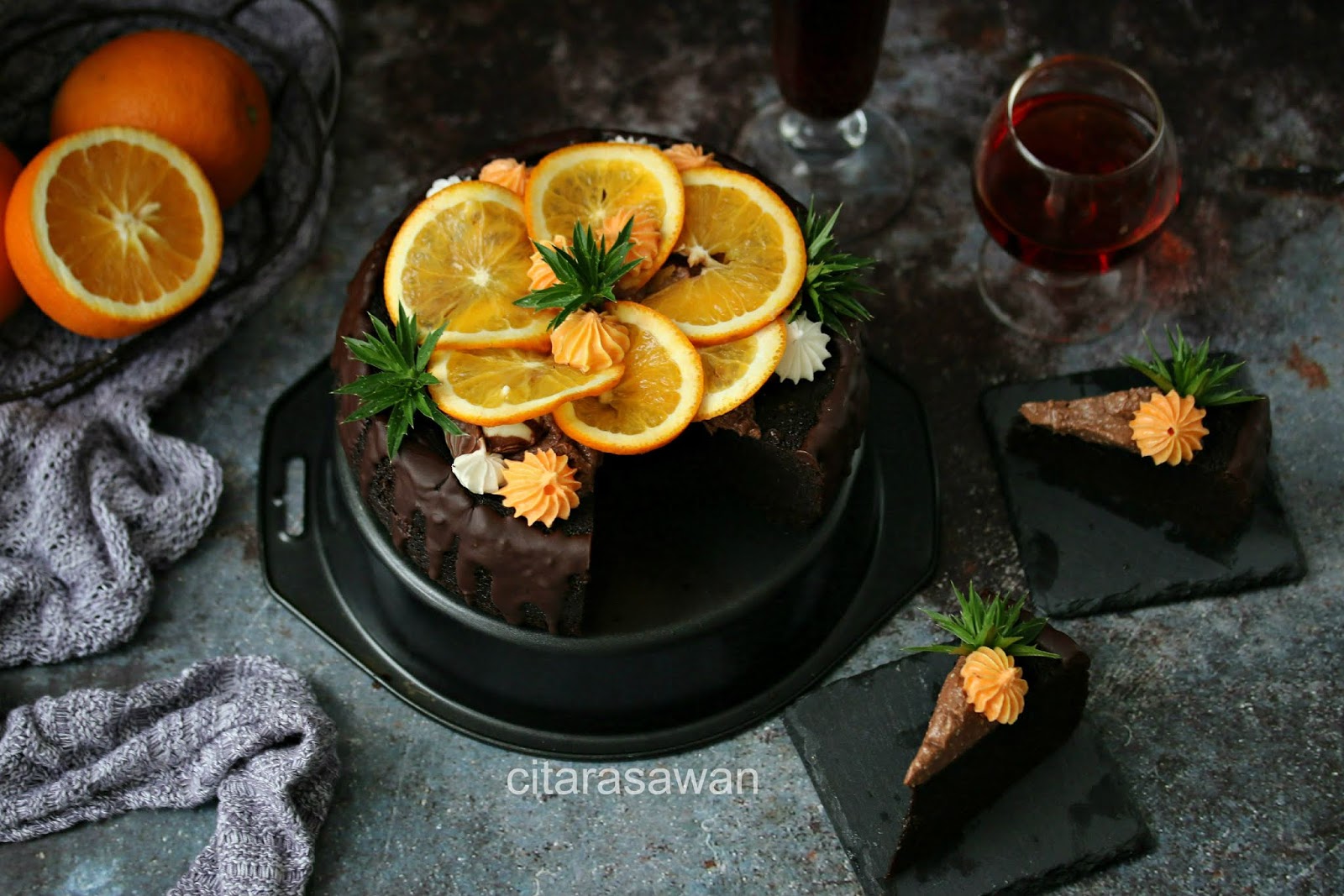 Kek Coklat Oren / Chocolate Orange Cake ~ Resepi Terbaik