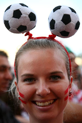 Crazy Female Football Fan