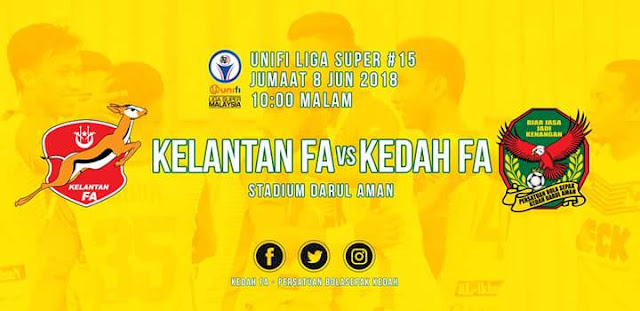 Live Streaming Kelantan vs Kedah 8.6.2018 Liga Super