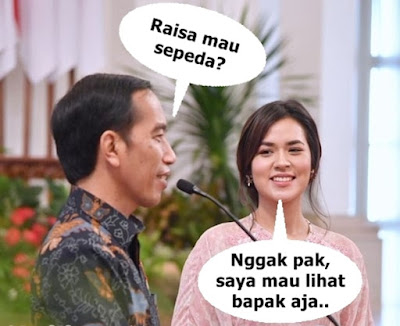 16 Meme 'Raisa dan Jokowi' Ini Drama Banget, Bikin Ngakak Gimana Gitu