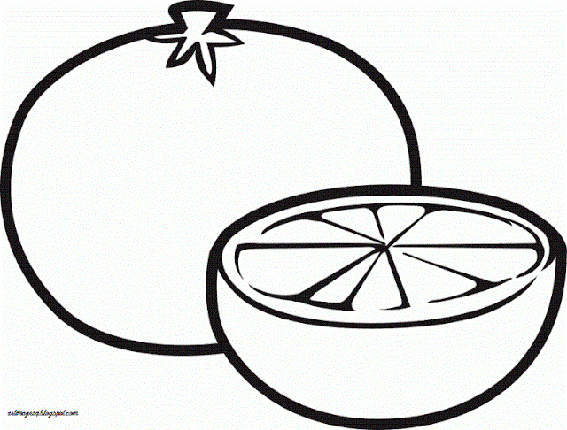 Sketsa Buah Buahan Dalam Keranjang