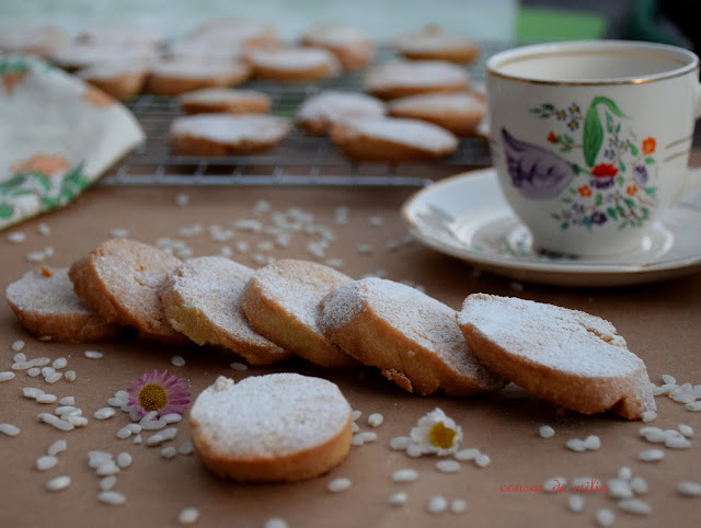 Galletas de harina de arroz, sin gluten y sin lactosa