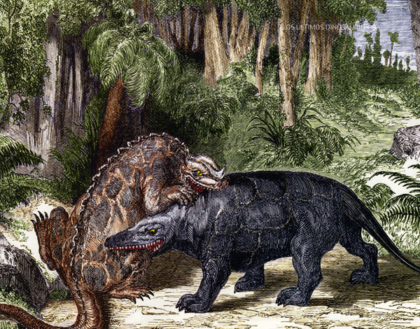 Resultado de imagen de representaciones antiguas megalosaurio