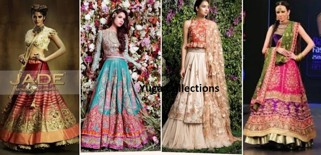 Flared Layered Lehengas