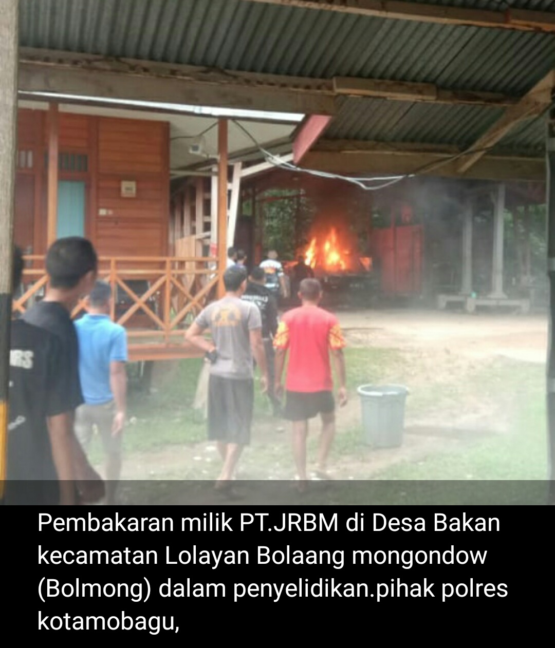  Identitas Pelaku Pembakaran Aset JRBM Terkuak, Lewat CCTV.