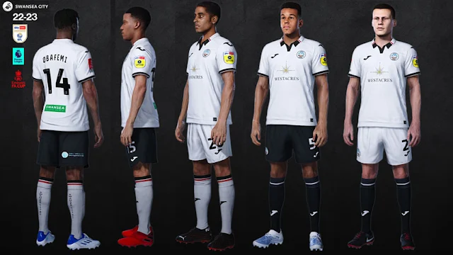 Swansea City 22-23 Kits For eFootball PES 2021