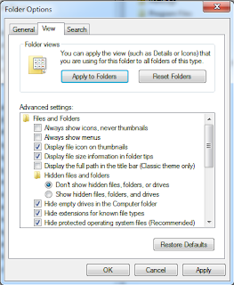 Setting Folder Options