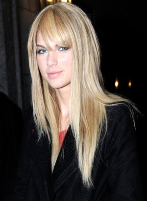 Taylor Swift With Bangs And Straight Hair. taylor swift bangs hair.