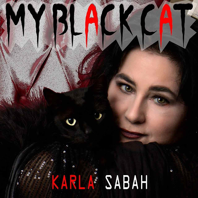 Foto de Karla Sabah alusiva ao novo tema “My Black Cat”.