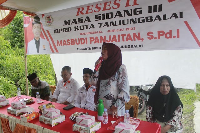 Dra.Hj Hidayah Herlina Gusti Anggota DPRD Prov Sumut Reses Ke Kota Tanjung Balai