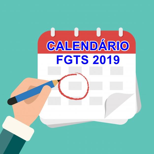 calendário FGTS 2019