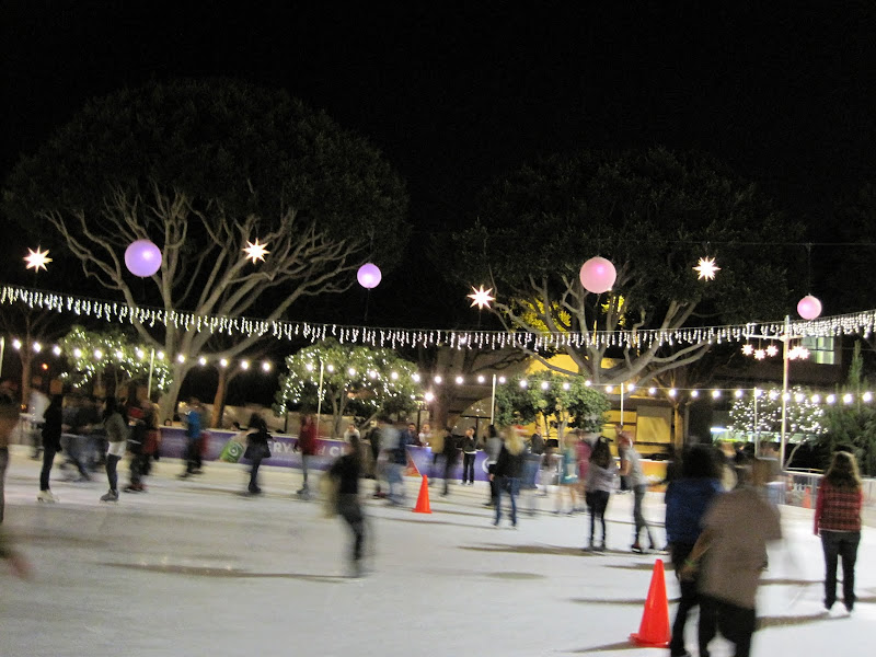 how to ice skate backwards. We went "ice skating" in Santa Monica and it&squot;s in quotes because a).